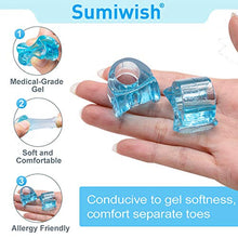 Load image into Gallery viewer, Sumiwish 10 Pack Big Toe Separators, Silicone Toe Spacers for Overlapping Toes, Bunion Correctors for Bunion Pain Relief