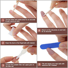 Load image into Gallery viewer, 72 Pieces Nude Pink Matte False Nails Full Cover Coffin Fake Nails Tips with Nail Glue, Nail Files, Wooden Sticks for Women Girls DIY Nails Favors