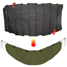 Load image into Gallery viewer, Hammock Underquilt, Camping Quilt Blanket Sleeping Bag, Portable Ultralight Windproof Warm Cotton Hammocks Mat, Keep Warmer for Hiking Backpacking Travel Beach Yard Winter Outdoor Activities Gear