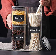Load image into Gallery viewer, Chalkboard Labels, Joyoldelf 150Pcs Waterproof Reusable Blackboard Stickers Kit for Kitchen Organize with 1 White Chalk Pen, Removable Label Sticker to Decorate Your Pantry Storage Office (Rectangle)