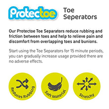 Load image into Gallery viewer, Box of 8 Pcs Protectoe Gel Toe Separators for Overlapping Toes,Toe Spacers, Toe Spreader