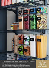 Load image into Gallery viewer, Airtight Food Storage Container Set - 24 Piece, Kitchen & Pantry Organization, BPA-Free, Plastic Canisters with Durable Lids Ideal for Cereal, Flour & Sugar - Labels, Marker & Spoon Set