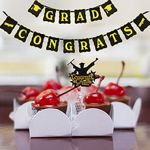 Load image into Gallery viewer, Zerodeco Graduation Decorations 2022 - Graduation Party Supplies Including Congrats Grad Banners, Tablecloth, Backdrop Sign, Cake Flag, Foil Star and Heart Balloons for Graduation Party Decorations