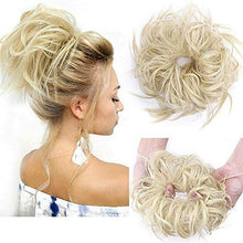 Load image into Gallery viewer, Messy Hair Bun Hair Scrunchies Extensions Curly Wavy Hair Pieces Tousled Updo Extensions Hairpiece With Elastic Rubber Band Hair Scrunchies Hair Accessories
