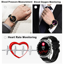 Load image into Gallery viewer, Smart Watch for Men Full Touchscreen GPS Tracking Bluetooth Call Dial Waterproof Fitness Watches Heart Rate Blood Pressure Blood Oxygen Sleep Monitor Activity Tracker Calories Steps for Android iOS