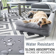Load image into Gallery viewer, PetFusion Large Dog w/Solid 10 cm Memory Foam, Waterproof liner, YKK premium zippers. Breathable cotton blend, removable & easy to clean. (Replacement covers & blankets also avail)