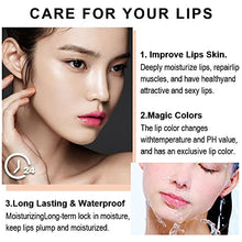 Load image into Gallery viewer, 3 Pcs Red Cherries Color Changing Lipstick,Aloe Vera Strawberry Long Lasting Lip Care Moisturizer Lip Balm Korean Magic Color Change Lip Gloss Lip Tint Stain Matte Makeup Jelly Crystal Lipstick Set for Women