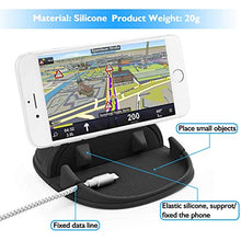 Load image into Gallery viewer, Car Mount Holder,Silicone Pad Non-Slip Dash Mat Suit for Max Thick 12mm 7“Cell Phone Car Dashboard Holder Cradle Dockfor iPhone X/8 plus/7plus/6s plus,Samsung Galaxy, LG, Huawei,Google Nexus(Black)