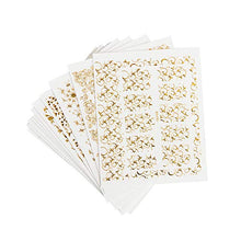 Load image into Gallery viewer, 20 Sheets 3D Gold Glitters Nail Stickers Nail Decals Nail Art Designs Self-Adhesive DIY Manicure Decoration Kit for Women Girls