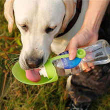Load image into Gallery viewer, RoyalCare Portable Pet Water Bottle, Reversible & Lightweight Water Dispenser for Dogs and Cats, Made of Food-Grade Silicone (Green)
