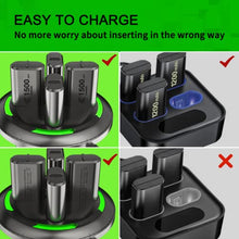 Load image into Gallery viewer, Rechargeable Battery Pack for Xbox One/S/X/Elite/Xbox Series X|S Controller, 4x1500 mAh Xbox Controller Battery Pack and Charger - Xbox Controller Charging Dock and Ni-MH Rechargeable Batteries