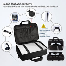 Load image into Gallery viewer, Carry Case for PS5 - Console Carrying Bag Compatible for Playstation 5 Disk/Digital Edition - Handbag for Playstation Controller, PS5 Games, Gaming Headset, Console Base and Accessories