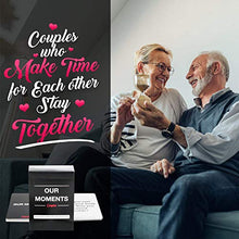 Load image into Gallery viewer, OUR MOMENTS Couples: 100 Conversation Starters for Great Relationships - Fun Conversation Cards Game for Couples