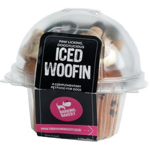 Load image into Gallery viewer, Barking Bakery Dog Cupcake Iced Woofin - Doggy Carob Cake Birthday/Treat