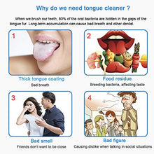 Load image into Gallery viewer, 2020 New Version Tongue Scraper Cleaner for Adults & Kids, Medical Grade Metal Tongue Brushes Set for Fresh Breath Dental Eliminate Bad Breath in Seconds (2 pcs)