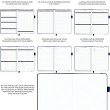 Load image into Gallery viewer, Clever Fox Budget Book – Financial Planner Organizer & Expense Tracker Notebook. Money Planner Account Book for Household Monthly Budgeting and Personal Finance. Compact Size (13.5x19cm) – Dark Blue