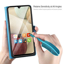 Load image into Gallery viewer, AROYI Case Compatible with Samsung Galaxy A12/M12 Case and Screen Protector,Wallet Case PU Leather with Card Slots Folding Stand Magnetic Scratchproof Protect Flip Cover for Samsung Galaxy A12,blue