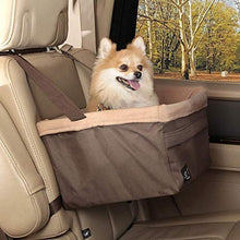 Load image into Gallery viewer, PetSafe Happy Ride Booster Seat - Dog Booster Seat for Cars, Trucks and 4X4s - Easy-to-Adjust Strap - Durable Fleece Liner is Machine-washable and Easy to Clean - Brown - Up To 5.4 kg