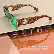 Load image into Gallery viewer, ATTCL Women's Polarized Sunglasses For Women Rectangle Frame Trendy Chunky Sun Glasses with UV Protection 5088 C6 Baowen+green