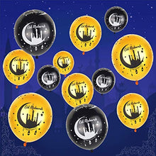 Load image into Gallery viewer, QICI 12 Inch Eid Mubarak Latex Balloons+Eid Mubarak Foil Balloons +Eid Mubarak Banner Decoration, Ramadan Mubarak Party Supplies for Eid Al Fitr & Eid Al Adha Festival Decoration Supplies