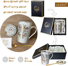 Load image into Gallery viewer, Teacher Gifts - Teacher Appreciation Gifts - Best Gifts for Teachers - Best Teacher Gifts for Women - Pink Marble Ceramic Coffee Cups