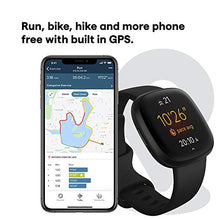 Load image into Gallery viewer, Fitbit Versa 3 Health & Fitness Smartwatch with GPS, 24/7 Heart Rate, Voice Assistant & up to 6+ Days Battery, Black/Black