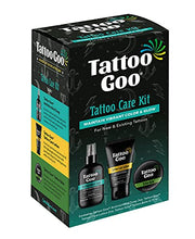 Load image into Gallery viewer, Tattoo Goo Aftercare Kit Includes Antimicrobial Soap, Balm, and Lotion, Tattoo Care for Color Enhancement + Quick Healing - Vegan, Cruelty-Free, Petroleum-Free, Lanolin-Free (3 Piece Set)