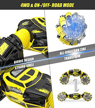 Load image into Gallery viewer, RC Stunt Car with Gesture Control, Remote Control Car Crawler, 4WD Transform On Road Off Road All Terrains, RC Monster, Eletric Toy Vehicle with 2 Rechargeable batteries for Boys Kids Teens Adults