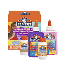 Load image into Gallery viewer, Elmer's Colour Slime Kit | Slime Supplies Include Washable Colour PVA Glue | Assorted Colours | With Magical Liquid Slime Activator | 4 Piece Kit