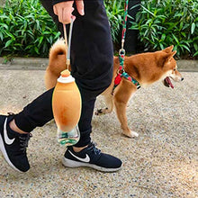 Load image into Gallery viewer, Petsoigné Portable Dog Water Bottle in Silicone Pet Water Bottles Foldable for Travel Walking Hiking (Orange)