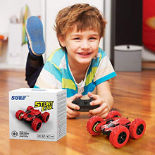 Load image into Gallery viewer, SGILE 4WD Remote Control Stunt Car, 360° Double Side Flips RC Car Birthday Toy Gift for 6-12 Years Old Kids, Red