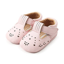Load image into Gallery viewer, ESTAMICO Baby Girls Sneakers PU Leather Anti-Slip Summer Infant Prewalker Shoes Pink 0-6 Months