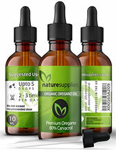 Load image into Gallery viewer, Naturesupplies Wild Oregano Oil Organic Certified 10ml Made in UK, Grown in The Mountains of The Mediterranean, 80 Percent Plus Carvacrol,125-130mg Carvacrol Per Serving, Super Potent Essential Oil