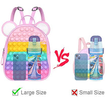 Load image into Gallery viewer, Ainiv Fidget Shoulder Bag, 2 in1 Silicone Push Bubble Bag, Fidget Sensory Toy Bag, Fashion Creative Poppet Fidget HandBag, Stress Relief and Anti-Anxiety Toy for Girls Boys Adults, Pink