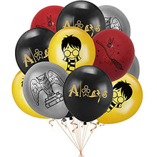 Load image into Gallery viewer, LUOWAN Harry Potter Birthday Decorations, Harry Potter Party Supplies - Happy Birthday Banner, Harry Potter Balloons Cake & Cupcake Toppers, Harry Potter Theme Party Favors Brown