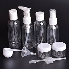 Load image into Gallery viewer, Travel Bottles Set 10 Pcs Air Travel Size Bottle Toiletries Liquid Containers for Cosmetic Makeup with Storage Bag by cobivi