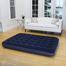 Load image into Gallery viewer, Denny International® Double Inflatable Flocked Air Bed Camping Mattress with Free Electric Air Pump