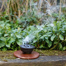 Load image into Gallery viewer, Native Spirit Traditional Cast Iron Incense Burner - Lotus Design, beatifull, heavy quality