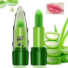 Load image into Gallery viewer, 2PCS Aloe Vera Lipstick,Lip Balm,Magic Temperature Color Changing Lip Stick,Long Lasting Moisturizing Lip Makeup for Women Girls