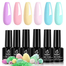 Load image into Gallery viewer, Beetles Gel Nail Polishes- Pastel Gel Polish Kit Blue Pink Yellow Green Purple Nail Art Design Soak Off Nail Lamp Nail Polish Gel DIY Manicure Kit Beauty Gifts Easter Nails