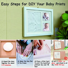 Load image into Gallery viewer, PewinGo Footprint Kit & Handprint Kit, Baby Photo Frame Kit Clay for Newborn Baby Girls and Boys, Baby Shower Gifts,Baby Registry, New Parents Gift, Perfect Baby Memory and Nursery Room Decoration