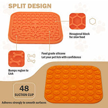 Load image into Gallery viewer, 3 Pcs Licky Mats for Dogs 2 Dog Lick Mats with 1 Silicone Spatula Dog Lick Pad with Strong Suction Suitable for Pet Bathing Grooming Training