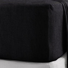 Load image into Gallery viewer, 100% Brushed Cotton Flannelette 40CM/16" Extra Deep Fitted Sheets in 12 Colours (King, Black)