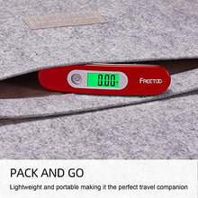 Load image into Gallery viewer, FREETOO Luggage Scale Portable Digital Weight Scale for Travel Suitcase Weigher with Tare Function 110 Lb/ 50Kg Capacity Red
