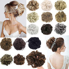 Load image into Gallery viewer, FLORATA Updo Hairpiece Curly Messy Hair Bun Extensions Donut Chignons Hair Extension Hair Scrunchie Scrunchy Up Do Ponytail Extension Hair Piece Wig