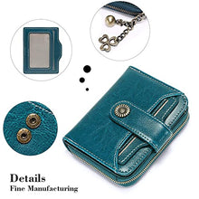 Load image into Gallery viewer, SENDEFN Purses for Women Genuine Leather Small Bifold Compact Womens Wallet with RFID Protection