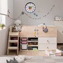 Load image into Gallery viewer, EMITDOOG Time Teacher Wall Clock Learn To Tell The Time Wall Clock Colorfull Non Ticking For Kids,Girls,Boys Classroom,Bedroom,Living Room,Nursery12inch