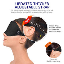 Load image into Gallery viewer, Mavogel Cotton Sleep Eye Mask - Updated Design Light Blocking Sleep Mask, Soft and Comfortable Night Eye Mask for Men Women, Eye Blinder for Travel/Sleeping/Shift Work, Includes Travel Pouch, Black