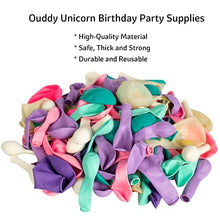 Load image into Gallery viewer, 162 Pcs Unicorn Birthday Balloons Arch Garland Set Girls Lady Happy Birthday Banner Tassels Decorations Kit Pastel Macaron Purple Pink Party Foil Gold Star Pastel Confetti Latex Balloons Baby Shower