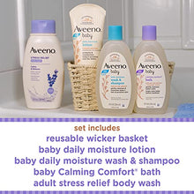 Load image into Gallery viewer, Aveeno Baby Mommy & Me Daily Bathtime Gift Set Including Baby Wash & Shampoo, Calming Baby Bath & Wash, Baby Moisturizing Lotion & Stress Relief Body Wash for Mom, 4 Items
